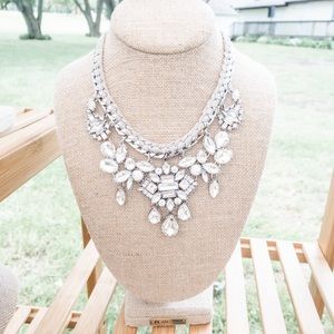 Deco drama crystal statement necklace